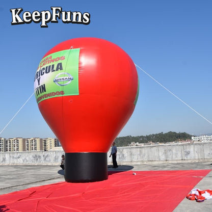 KeepFuns Customizable PVC Advertising Ground Inflatable Balloon - Waterproof, Printable for Events & Promotions
