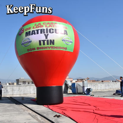 KeepFuns Customizable PVC Advertising Ground Inflatable Balloon - Waterproof, Printable for Events & Promotions