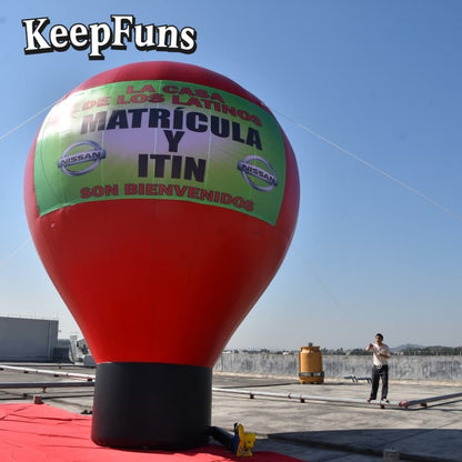 KeepFuns Customizable PVC Advertising Ground Inflatable Balloon - Waterproof, Printable for Events & Promotions