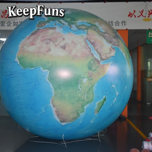 KeepFuns PVC Inflatable Planet Balloons, customizable in size and Logo, with waterproof and durable materials, suitable for shopping mall decorations, party decor, theme events, and advertising promotions