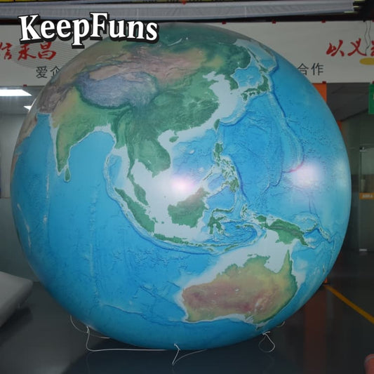 KeepFuns PVC Inflatable Planet Balloons, customizable in size and Logo, with waterproof and durable materials, suitable for shopping mall decorations, party decor, theme events, and advertising promotions