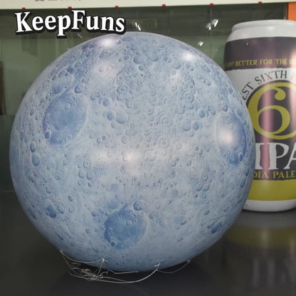 KeepFuns PVC Inflatable Planet Balloons, customizable in size and Logo, made of waterproof and durable material, suitable for mall decoration, party decoration, theme activities, and advertising