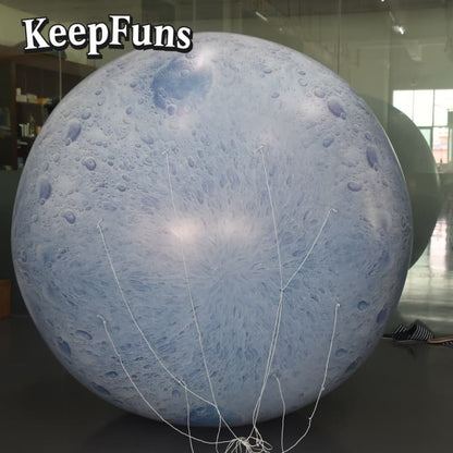 KeepFuns PVC Inflatable Planet Balloons, customizable in size and Logo, made of waterproof and durable material, suitable for mall decoration, party decoration, theme activities, and advertising