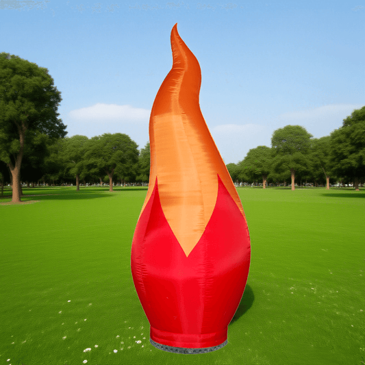KeepFuns Flame-shaped inflatable advertising column, outdoor event atmosphere props, celebration and event creative promotional inflatable model