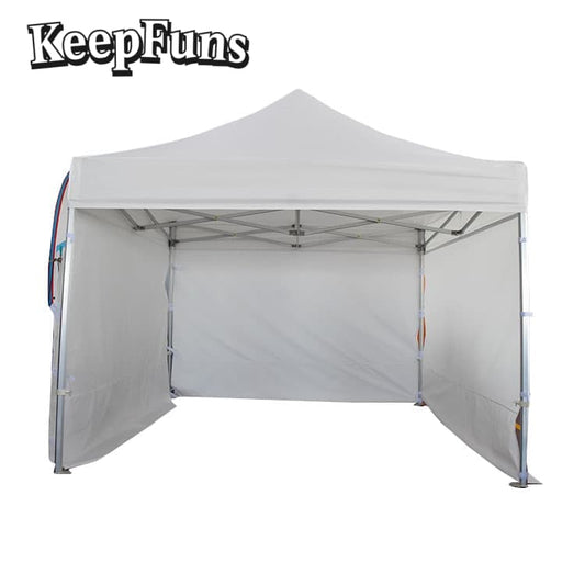 KeepFuns folding tent, with customizable size, color and printed content, is easy to set up and lightweight, suitable for events such as exhibitions, commercial promotions, outdoor events, etc.