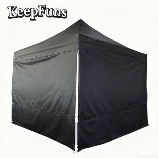 KeepFuns folding tent, which can be customized in size, color and printed content, is easy to set up and lightweight, and is suitable for events such as exhibitions, commercial promotions, and outdoor competitions.