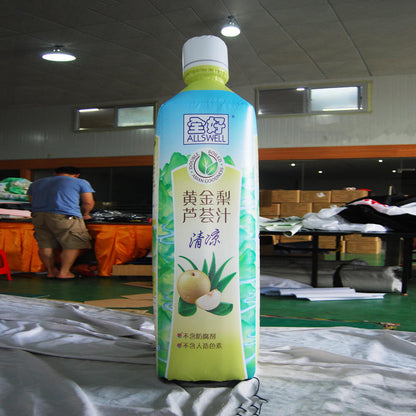 KeepFuns Giant Allswell Golden Pear Aloe Vera Drink Inflatable Bottle Model Beverage Brand Promotion Inflatable Model Supermarket Activity Display Props