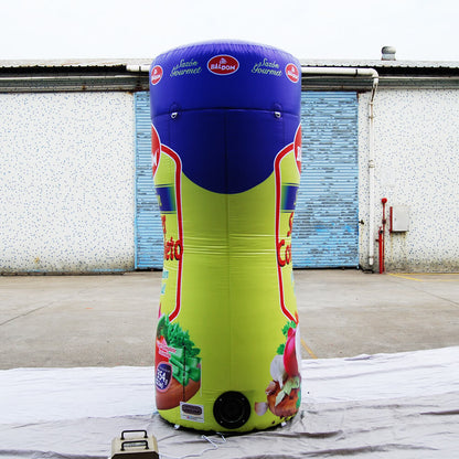 KeepFuns Giant Baldom Super Seasoning Inflatable Tank Model, Condiment Brand Promotion Inflatable Model, Supermarket Activity Display Props