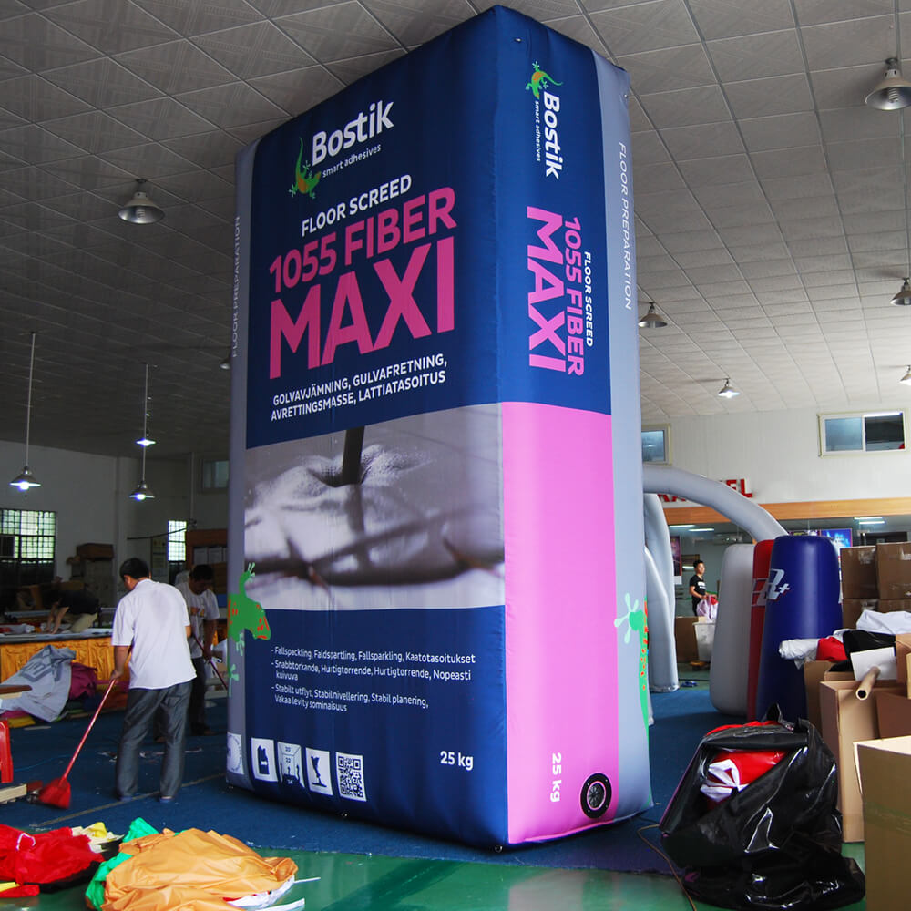 KeepFuns Giant Bostik 1055 Fiber Maxi flooring material inflatable model for brand promotion of building materials and exhibition display props