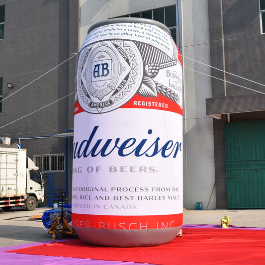 KeepFuns Giant Budweiser beer can inflatable model, brand promotion activity inflatable model, outdoor advertising display props