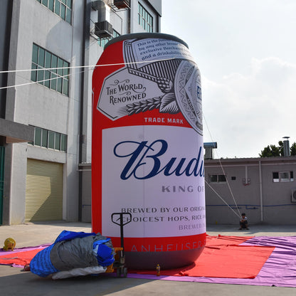 KeepFuns Giant Budweiser beer can inflatable model, brand promotion activity inflatable model, outdoor advertising display props