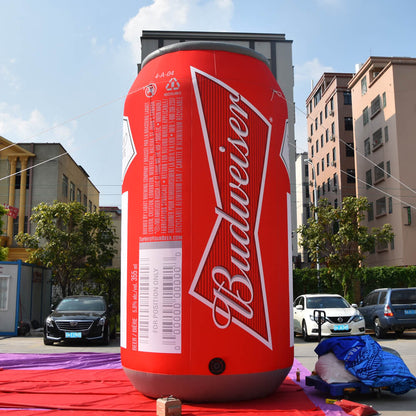 KeepFuns Giant Budweiser beer can inflatable model, brand promotion activity inflatable model, outdoor advertising display props