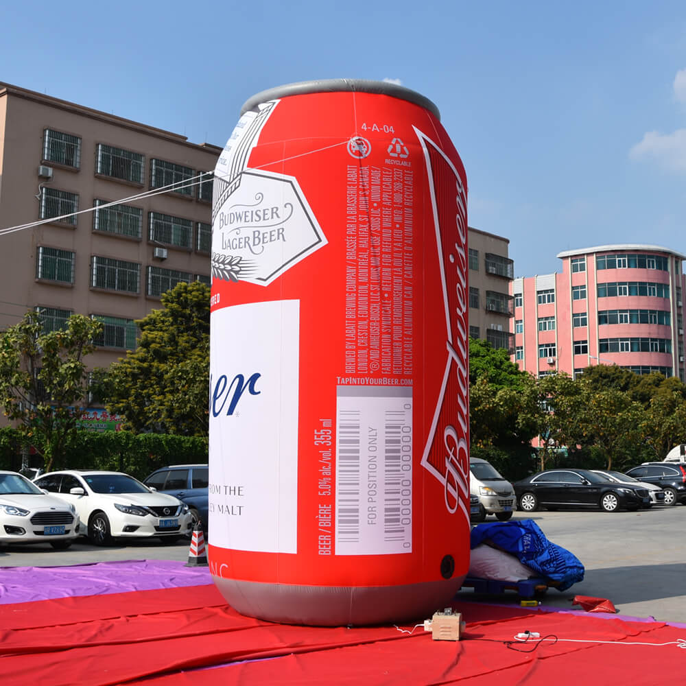 KeepFuns Giant Budweiser beer can inflatable model, brand promotion activity inflatable model, outdoor advertising display props