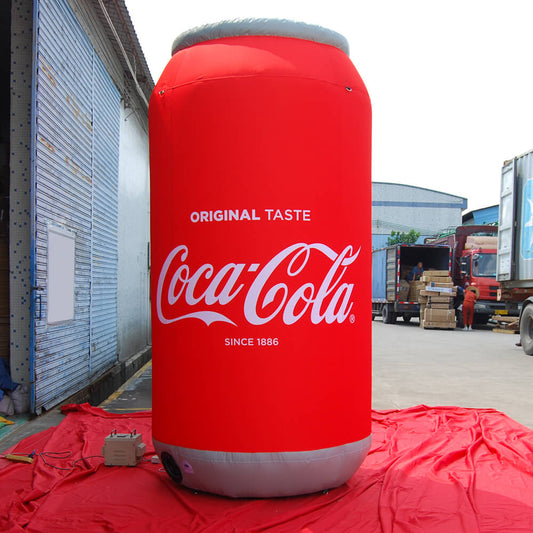KeepFuns Giant Coca-Cola Can Inflatable Model Beverage Brand Promotion Inflatable Model Commercial Activity Display Props