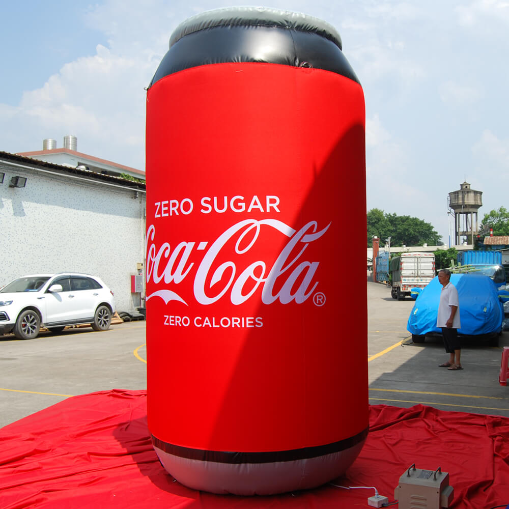 KeepFuns Giant Coca-Cola Can Inflatable Model Beverage Brand Promotion Inflatable Model Commercial Activity Display Props