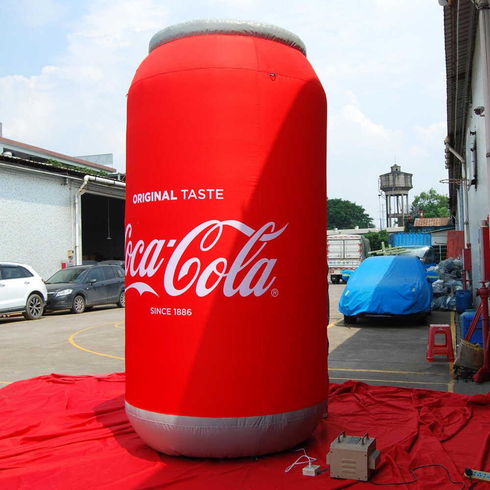 KeepFuns Giant Coca-Cola Can Inflatable Model Beverage Brand Promotion Inflatable Model Commercial Activity Display Props
