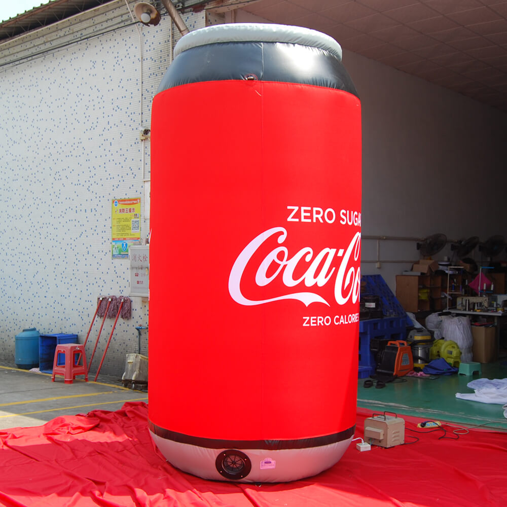 KeepFuns Giant Coca-Cola Can Inflatable Model Beverage Brand Promotion Inflatable Model Commercial Activity Display Props