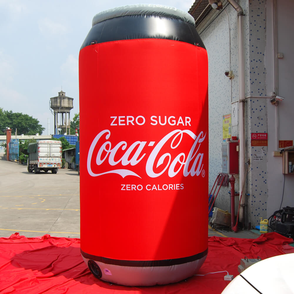 KeepFuns Giant Coca-Cola Can Inflatable Model Beverage Brand Promotion Inflatable Model Commercial Activity Display Props