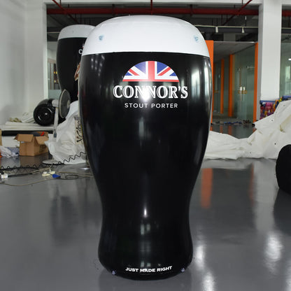 KeepFuns Giant Conners Stout Porter beer mug inflatable model dark beer brand promotion inflatable bar event props