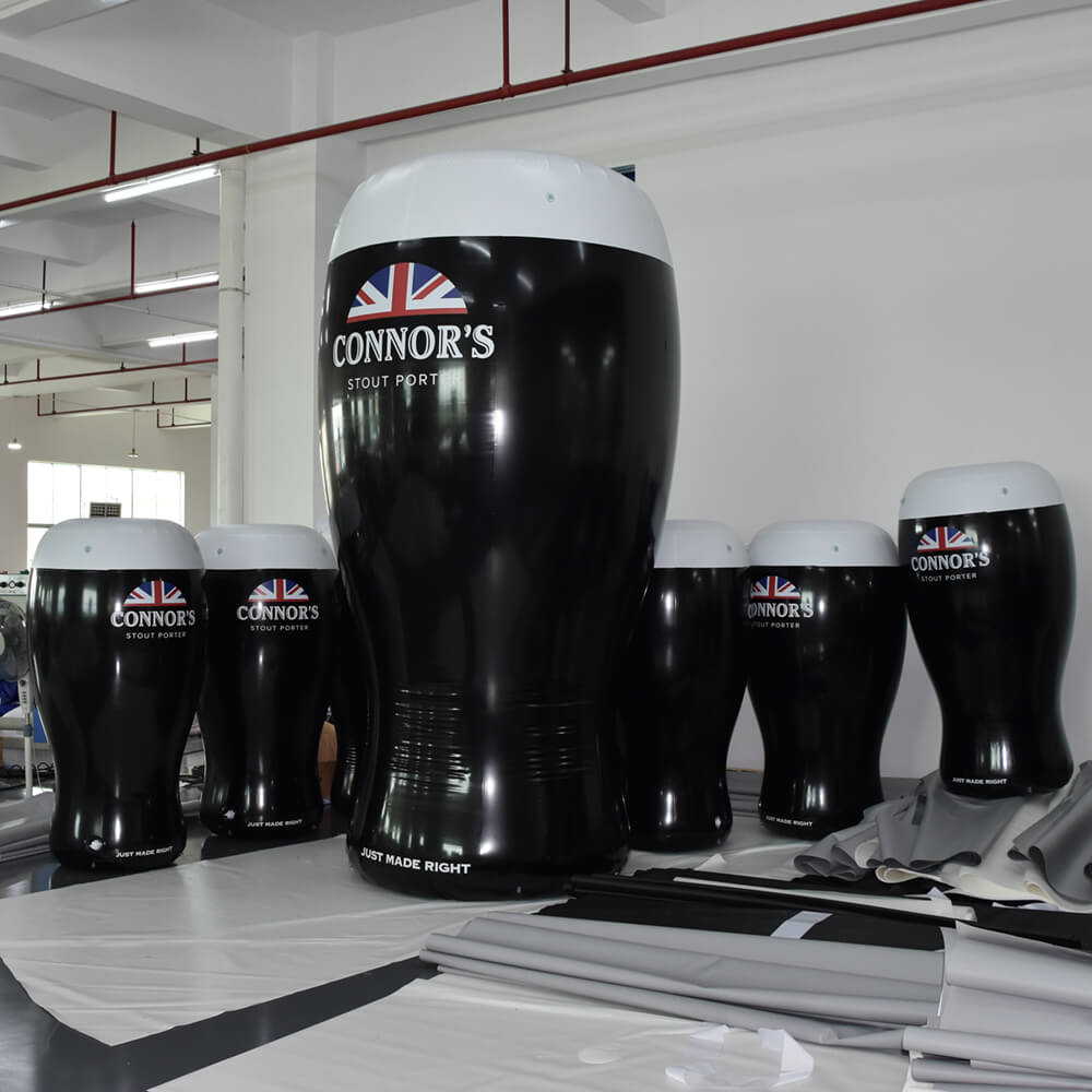 KeepFuns Giant Conners Stout Porter beer mug inflatable model dark beer brand promotion inflatable bar event props