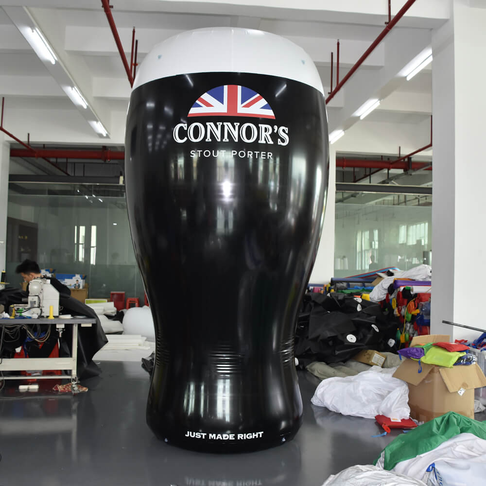 KeepFuns Giant Conners Stout Porter beer mug inflatable model dark beer brand promotion inflatable bar event props