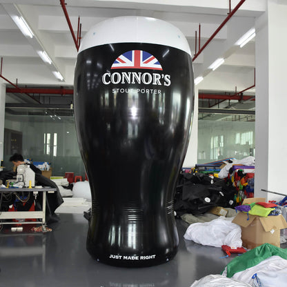 KeepFuns Giant Conners Stout Porter beer mug inflatable model dark beer brand promotion inflatable bar event props