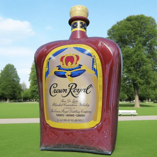 KeepFuns Giant Crown Royal whiskey bottle model, inflatable model for promoting foreign liquor brands, event display props
