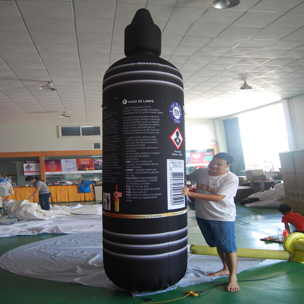 KeepFuns Giant Farmlight lamp oil inflatable bottle model outdoor products promotion inflatable model camping activity display props