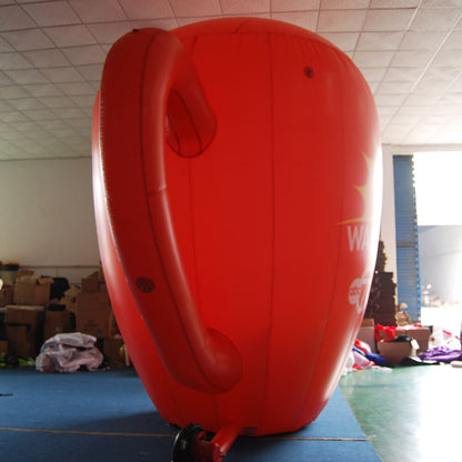 KeepFuns Giant "Good Morning Washington" coffee cup inflatable model, news program promotional inflatable model, event display prop