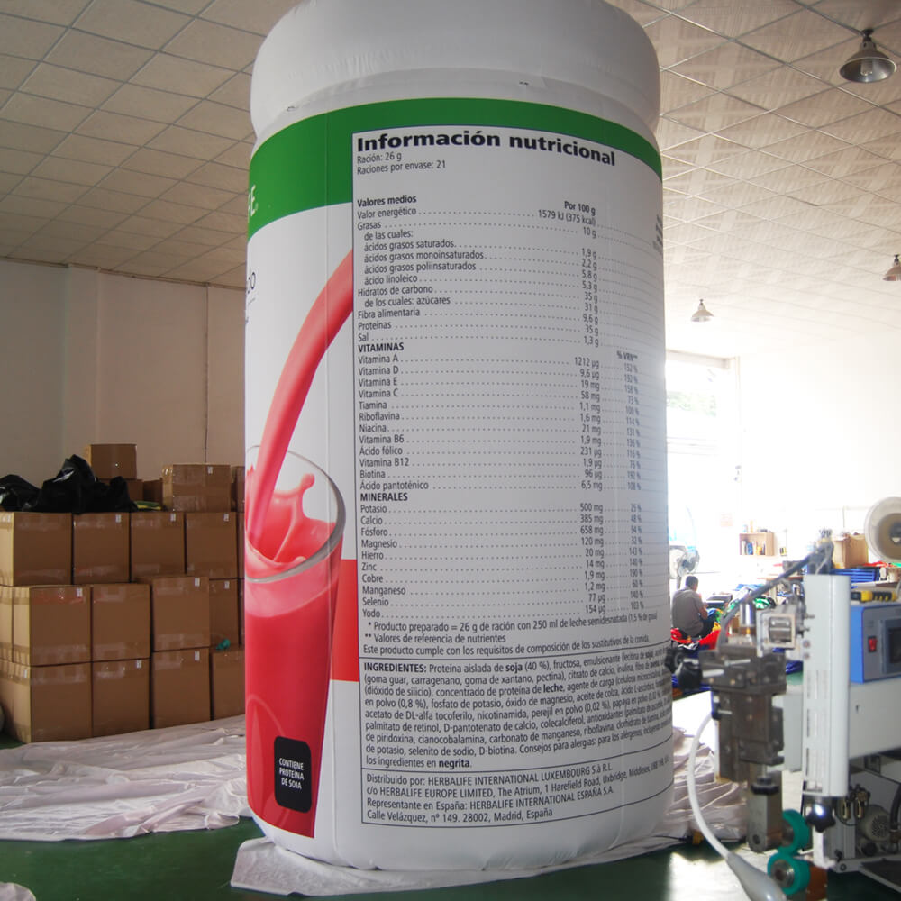 KeepFuns Giant Herbalife meal replacement powder inflatable can model, nutritional food promotion inflatable model, supermarket event display props