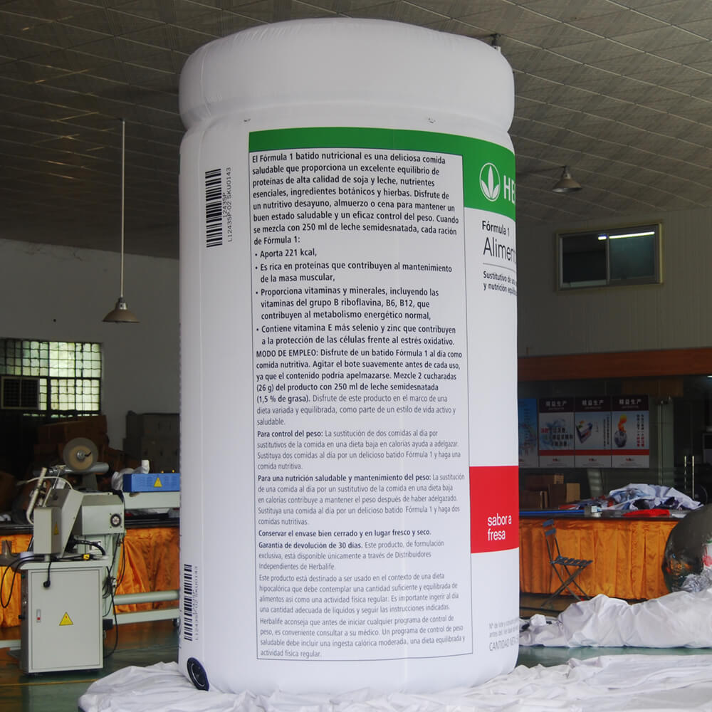 KeepFuns Giant Herbalife meal replacement powder inflatable can model, nutritional food promotion inflatable model, supermarket event display props