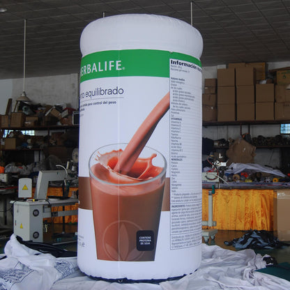 KeepFuns Giant Herbalife meal replacement powder inflatable can model, nutritional food promotion inflatable model, supermarket event display props
