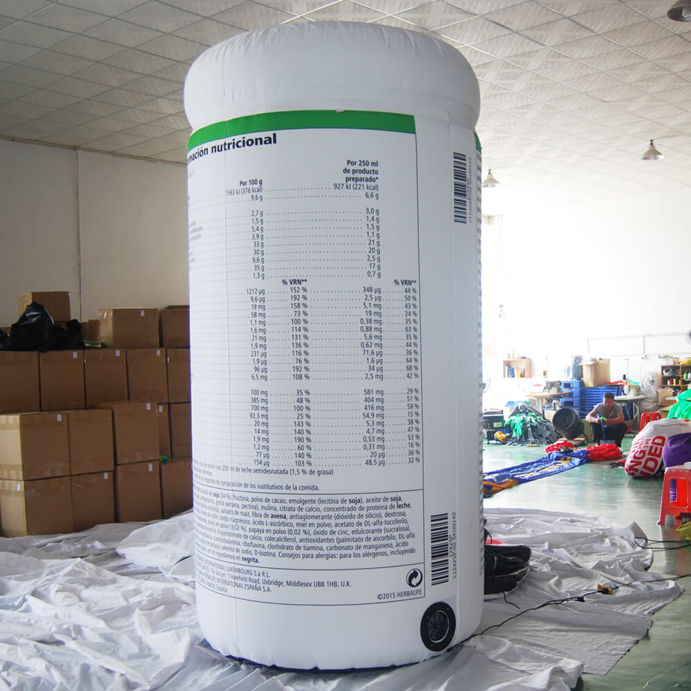 KeepFuns Giant Herbalife meal replacement powder inflatable can model, nutritional food promotion inflatable model, supermarket event display props