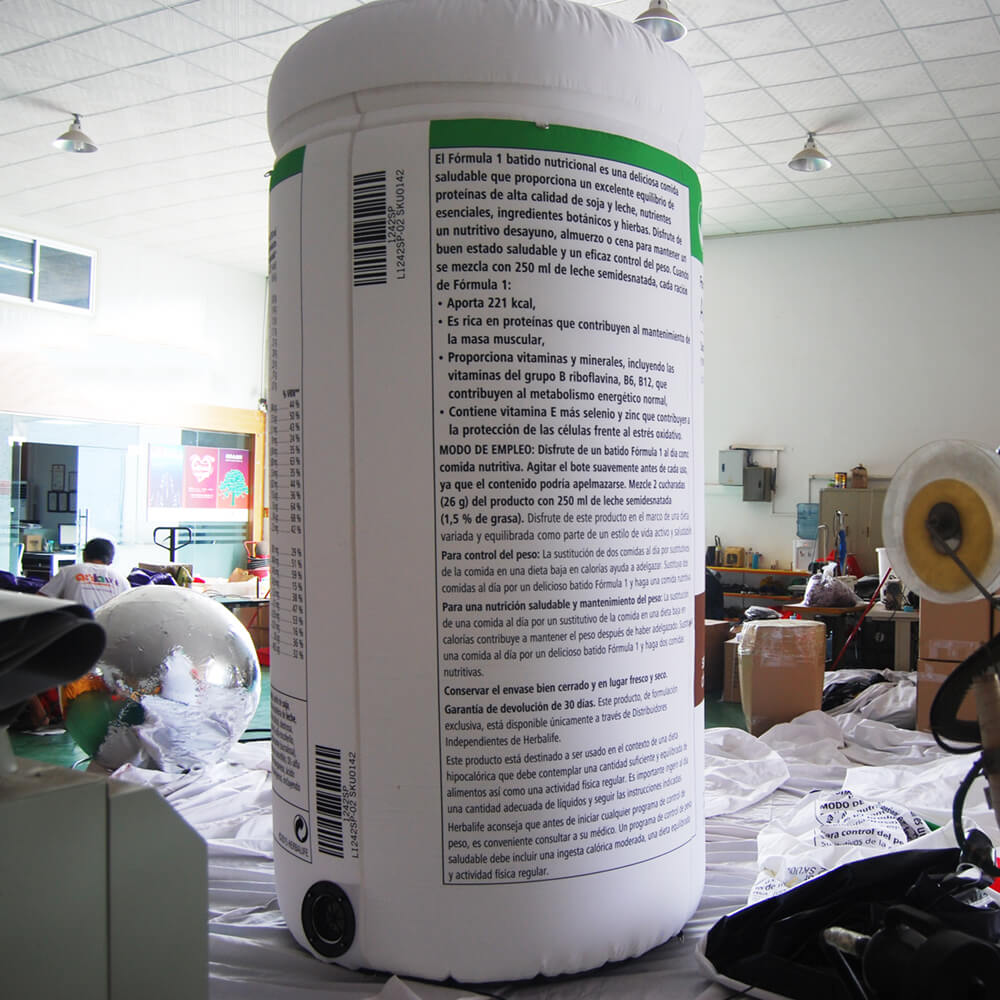 KeepFuns Giant Herbalife meal replacement powder inflatable can model, nutritional food promotion inflatable model, supermarket event display props