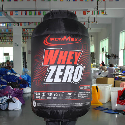 KeepFuns Giant IronMaxx Whey Protein Powder Inflatable Model Fitness Supplement Brand Promotion Inflatable Gym Activity Prop