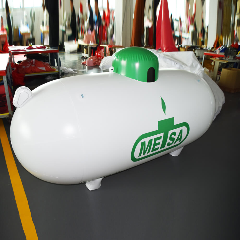 KeepFuns Giant METSA gas tank inflatable model for industrial equipment brand promotion and exhibition display props