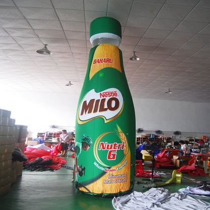 KeepFuns Giant Nestle Milo inflatable bottle model, chocolate malt beverage promotion inflatable model, supermarket event display props