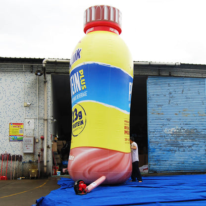 KeepFuns Giant Nestlé Nesquik Chocolate Protein Milk Inflatable Bottle Model Dairy Brand Promotion Inflatable Model Supermarket Activity Display Props
