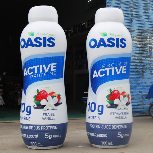 KeepFuns Giant OASIS active protein juice inflatable bottle model functional beverage promotion inflatable model supermarket activity display props