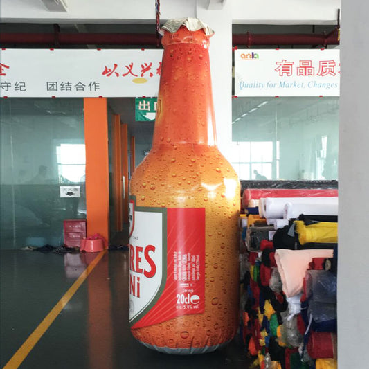 KeepFuns Giant SAGRES Mini beer bottle inflatable model brand promotion inflatable bar event decoration props