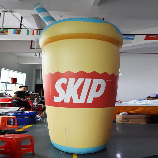 KeepFuns Giant SKIP Drink Cup Inflatable Model Brand Promotion Activity Inflatable Model Commercial Display Props