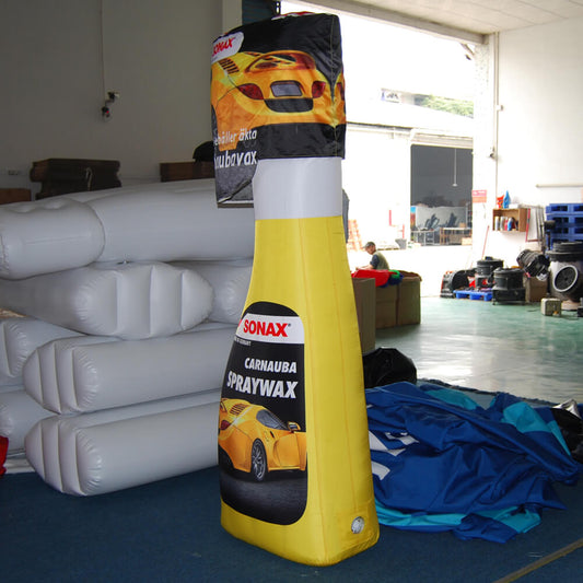 KeepFuns Giant SONAX Carnauba Spray Wax Inflatable Bottle Model for Automotive Products Promotion and Exhibition Props