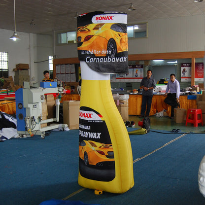 KeepFuns Giant SONAX Carnauba Spray Wax Inflatable Bottle Model for Automotive Products Promotion and Exhibition Props