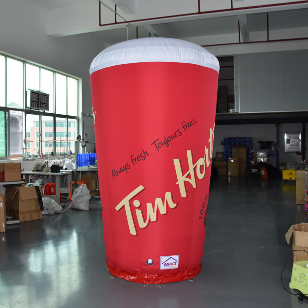 KeepFuns Giant Tim Hortons coffee cup inflatable model restaurant brand promotion inflatable model store diversion props