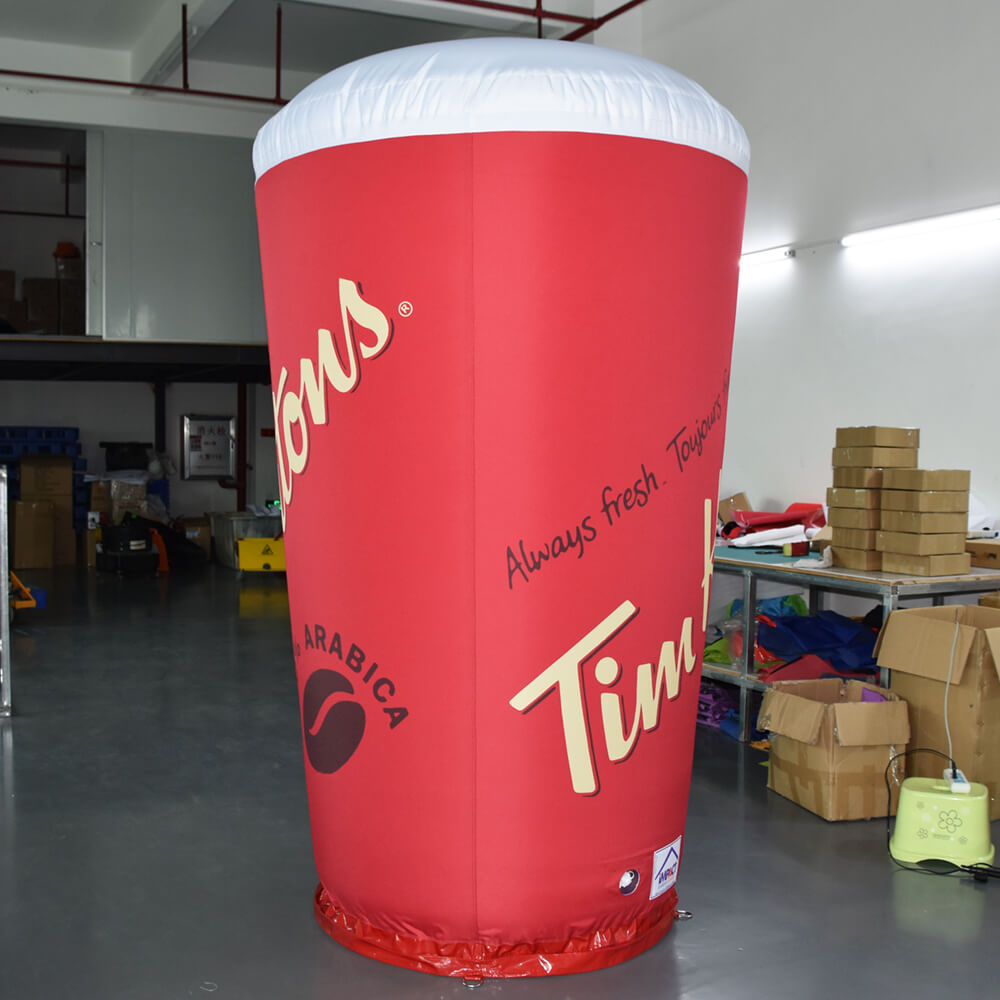 KeepFuns Giant Tim Hortons coffee cup inflatable model restaurant brand promotion inflatable model store diversion props