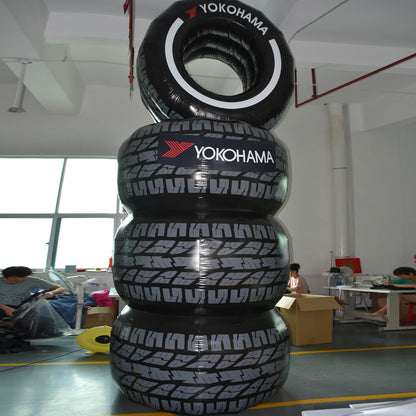 KeepFuns Giant Yokohama tire inflatable model, brand promotion inflatable model, tire shop marketing display props