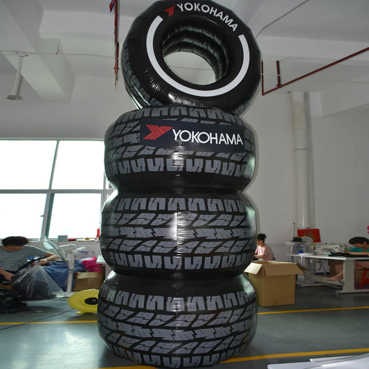 KeepFuns Giant Yokohama tire inflatable model, brand promotion inflatable model, tire shop marketing display props