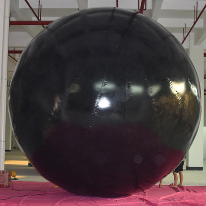 KeepFuns Giant black inflatable advertising ball, exhibition event promotion air model, commercial promotion custom big ball
