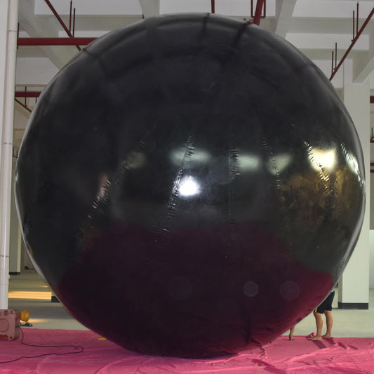 KeepFuns Giant black inflatable advertising ball, exhibition event promotion air model, commercial promotion custom big ball