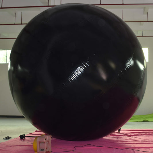 KeepFuns Giant black inflatable advertising ball, exhibition event promotion air model, commercial promotion custom big ball